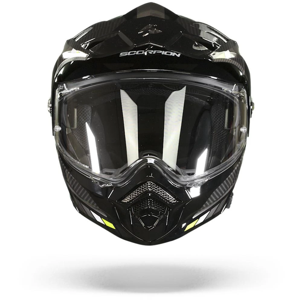 Scorpion ADX-2 Camino Zwart-Silver-Neon Geel Adventure Helm 3 Scorpion ADX-2 Camino Zwart-Silver-Neon Geel Adventure Helm