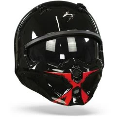 Scorpion Covert-X Tanker Zwart-Rood Jethelm -Helm Verkoop Scorpion covert x tanker black red.35