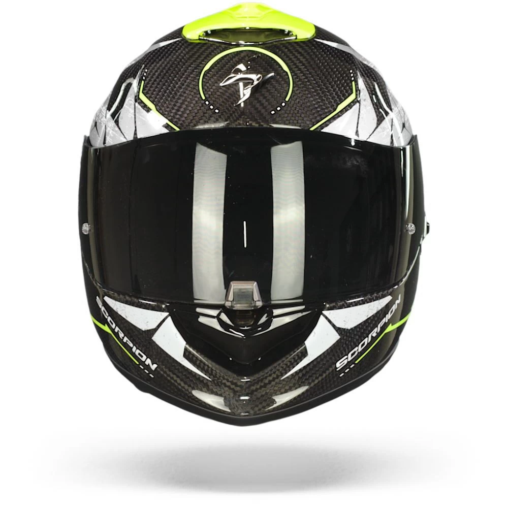 Scorpion EXO-1400 Carbon Air Aranea Zwart-Neon Geel Integraalhelm 4 Scorpion EXO-1400 Carbon Air Aranea Zwart-Neon Geel Integraalhelm - Afbeelding 2