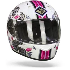 Scorpion EXO-390 Chica II Wit Roze Integraalhelm -Helm Verkoop Scorpion exo 390 chica II white pink.35