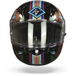 Scorpion EXO-390 Chica II Zwart Blauw Rood Integraalhelm -Helm Verkoop Scorpion exo 390 chica II black blue red.01