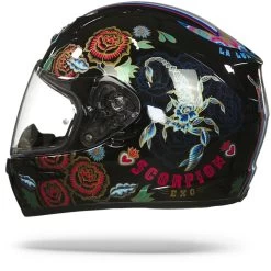 Scorpion EXO-390 Chica II Zwart Blauw Rood Integraalhelm -Helm Verkoop Scorpion exo 390 chica II black blue red.11