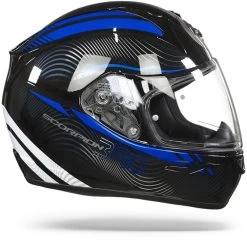 Scorpion EXO-390 Sting Zwart Blauw Integraalhelm 11 Scorpion EXO-390 Sting Zwart Blauw Integraalhelm -Helm Verkoop Scorpion exo 390 sting black blue.29