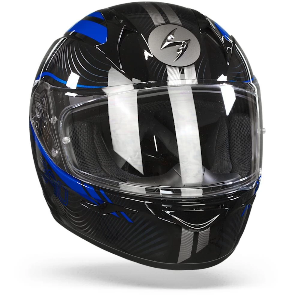 Scorpion EXO-390 Sting Zwart Blauw Integraalhelm 4 Scorpion EXO-390 Sting Zwart Blauw Integraalhelm - Afbeelding 2