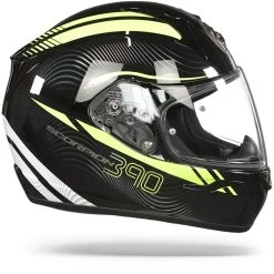 Scorpion EXO-390 Sting Zwart Neon Geel Integraalhelm -Helm Verkoop Scorpion exo 390 sting black neon yellow.29