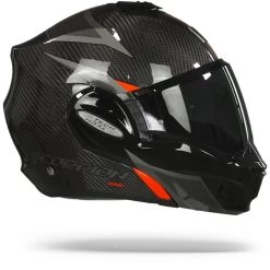 Scorpion EXO-Tech Carbon Top Zwart-Rood Systeemhelm -Helm Verkoop Scorpion exo tech carbon top black red.29