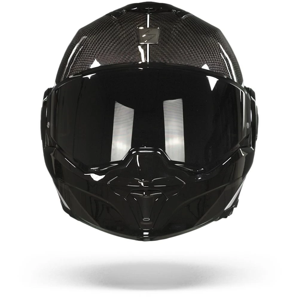 Scorpion EXO-Tech Carbon Top Zwart-Wit Systeemhelm 6 Scorpion EXO-Tech Carbon Top Zwart-Wit Systeemhelm - Afbeelding 4