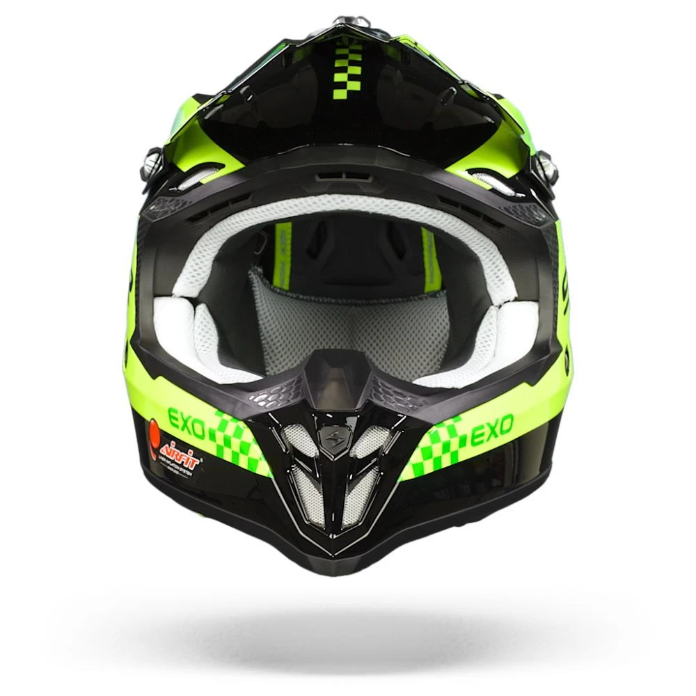 Scorpion VX-16 Air Soul Zwart-Groen Crosshelm 4 Scorpion VX-16 Air Soul Zwart-Groen Crosshelm - Afbeelding 2