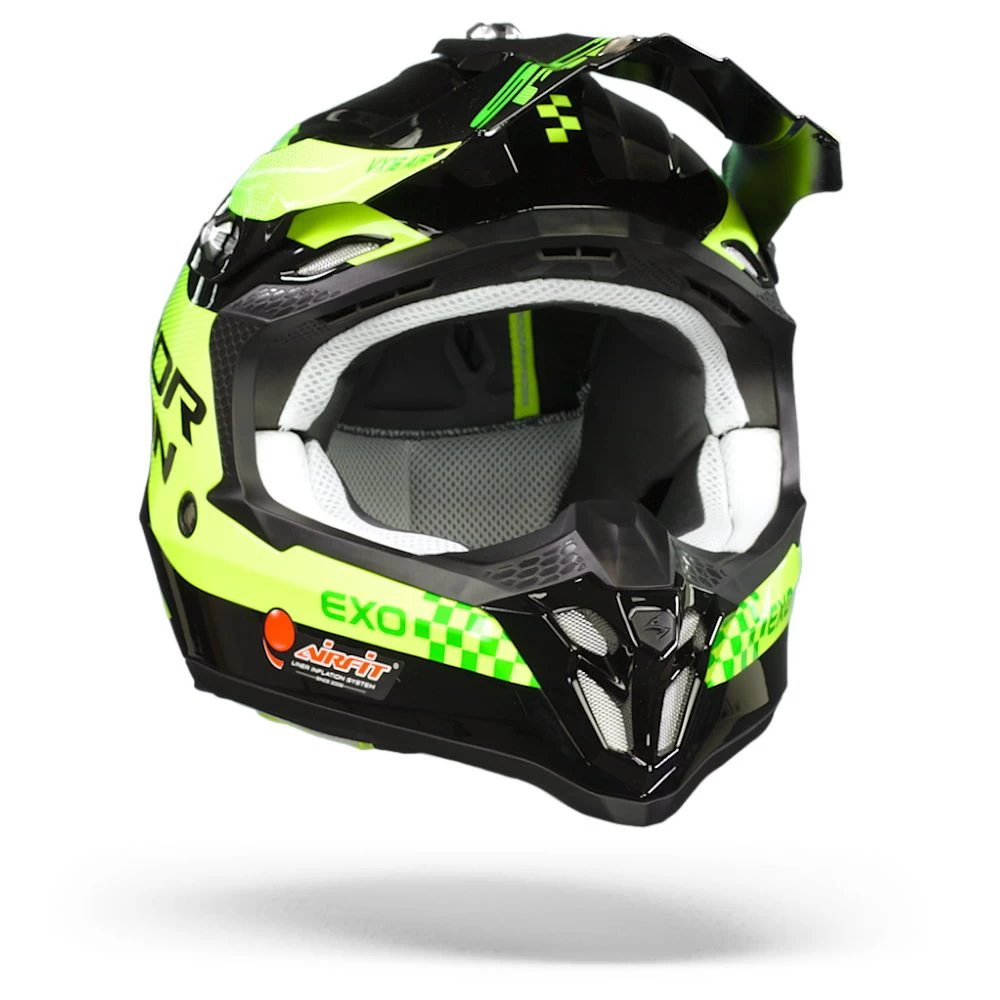 Scorpion VX-16 Air Soul Zwart-Groen Crosshelm 6 Scorpion VX-16 Air Soul Zwart-Groen Crosshelm - Afbeelding 4
