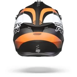 Scorpion VX-16 Air Soul Mat Zwart-Oranje Crosshelm