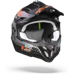 Scorpion VX-16 Air Soul Mat Zwart-Oranje Crosshelm -Helm Verkoop Scorpion vx 16 air soul matt black orange.35