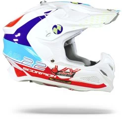 Scorpion VX-22 Air Ares Wit-Blauw-Rood Crosshelm -Helm Verkoop Scorpion vx 22 air ares white blue red.29
