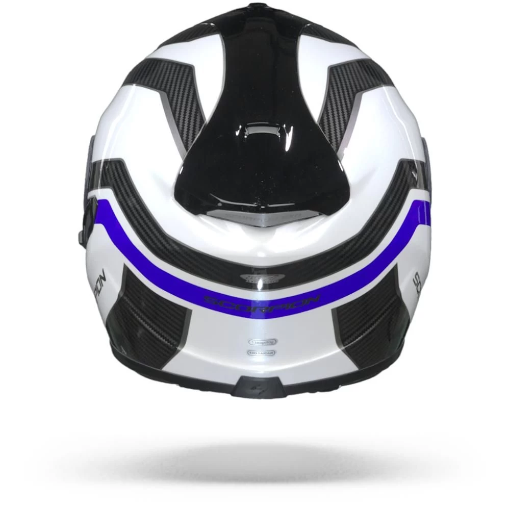 Scorpion EXO-1400 Air Fortuna Wit Blauw Integraalhelm 4 Scorpion EXO-1400 Air Fortuna Wit Blauw Integraalhelm - Afbeelding 2