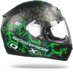 Scorpion EXO-390 Cube Matt Zwart Groen Integraalhelm 12 Scorpion EXO-390 Cube Matt Zwart Groen Integraalhelm -Helm Verkoop ScorpionExo 390CubeMattBlackGreen.29