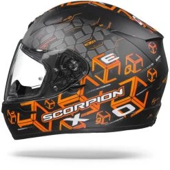 Scorpion EXO-390 Cube Matt Zwart Oranje Integraalhelm 11 Scorpion EXO-390 Cube Matt Zwart Oranje Integraalhelm -Helm Verkoop ScorpionExo 390CubeMattBlackOrangeGlossy.11