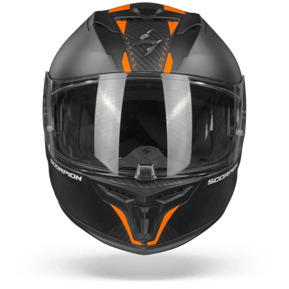 Scorpion EXO-520 Air Laten Mat Zwart Oranje Integraalhelm 5 Scorpion EXO-520 Air Laten Mat Zwart Oranje Integraalhelm - Afbeelding 3