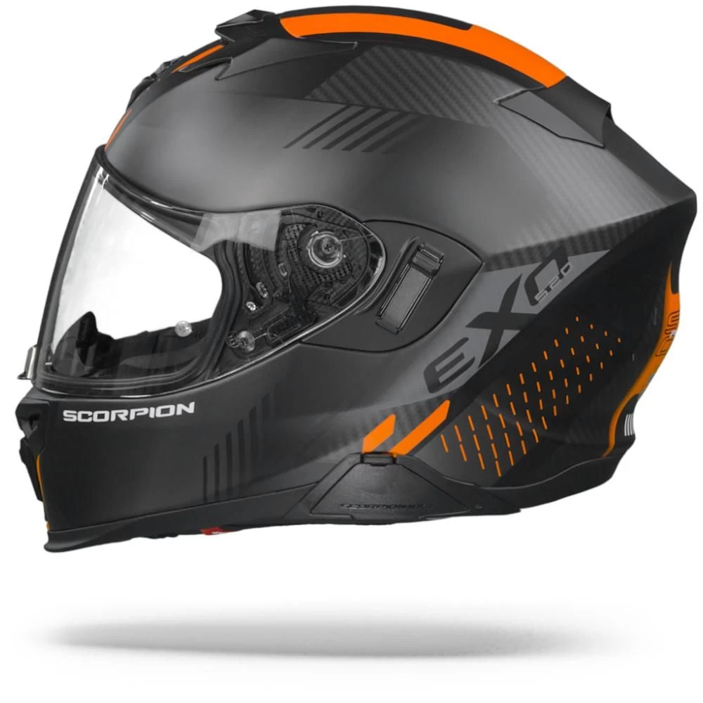 Scorpion EXO-520 Air Laten Mat Zwart Oranje Integraalhelm 8 Scorpion EXO-520 Air Laten Mat Zwart Oranje Integraalhelm - Afbeelding 6
