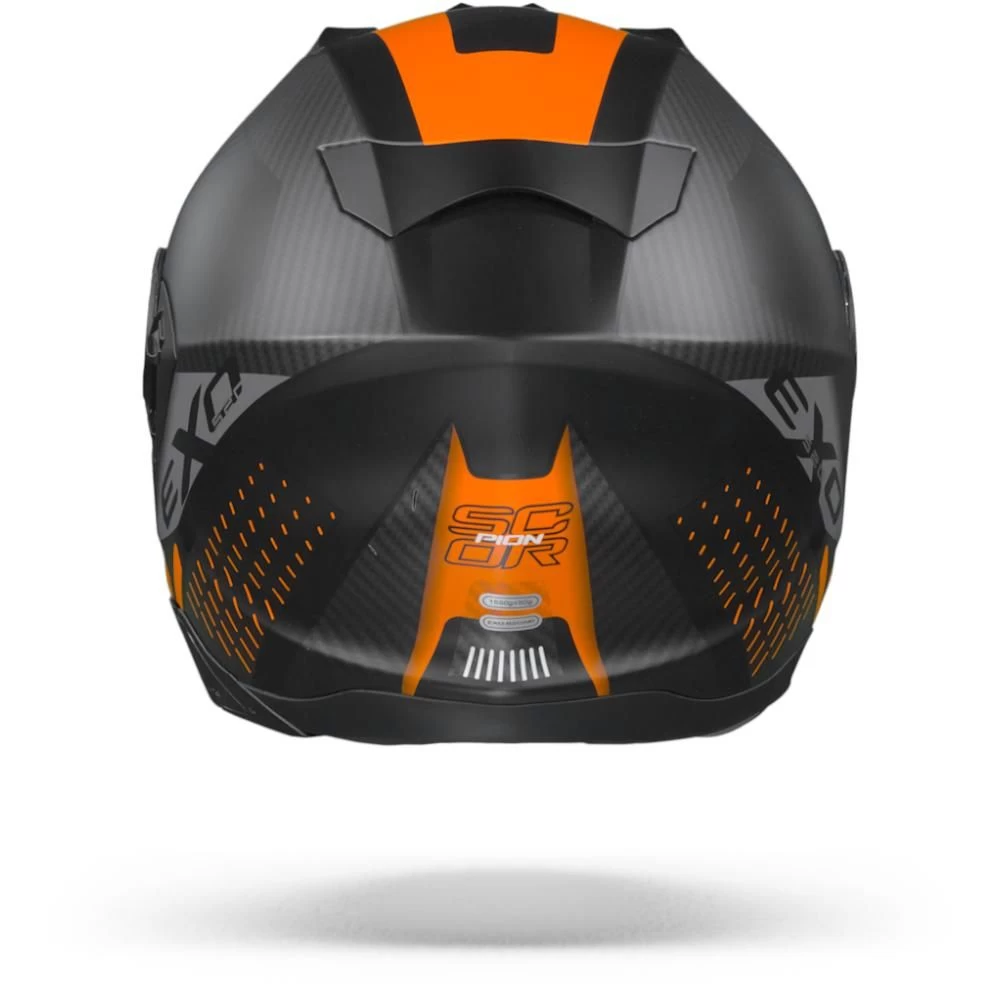 Scorpion EXO-520 Air Laten Mat Zwart Oranje Integraalhelm 6 Scorpion EXO-520 Air Laten Mat Zwart Oranje Integraalhelm - Afbeelding 4