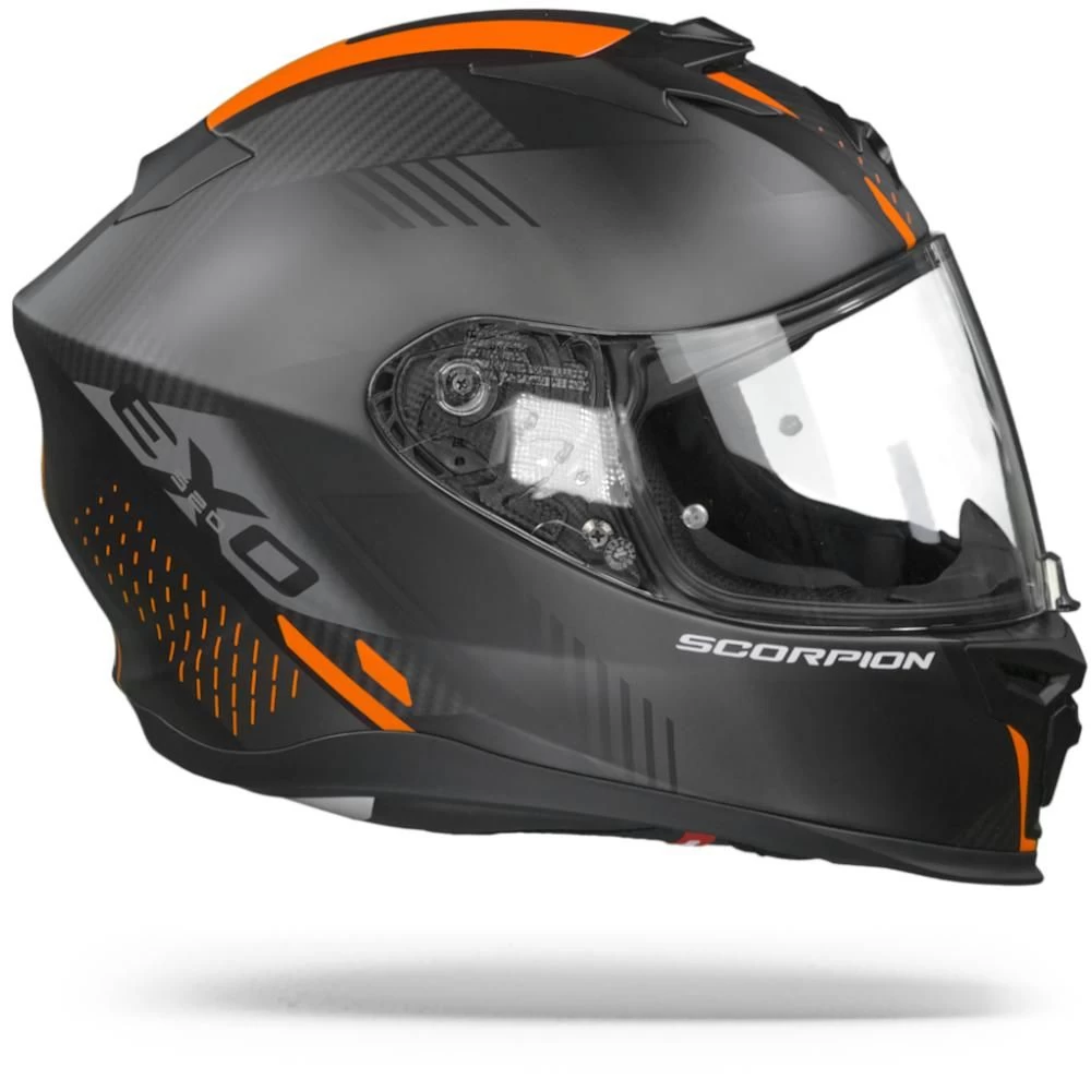 Scorpion EXO-520 Air Laten Mat Zwart Oranje Integraalhelm 4 Scorpion EXO-520 Air Laten Mat Zwart Oranje Integraalhelm - Afbeelding 2