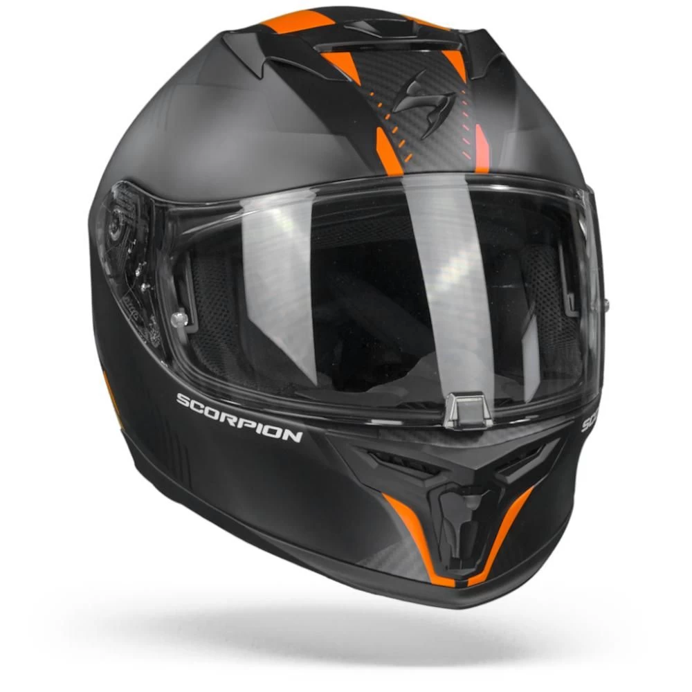 Scorpion EXO-520 Air Laten Mat Zwart Oranje Integraalhelm 7 Scorpion EXO-520 Air Laten Mat Zwart Oranje Integraalhelm - Afbeelding 5