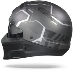 Scorpion EXO-Combat Evo Ram Mat Mat Donker Grijs Zilver Multihelm 15 Scorpion EXO-Combat Evo Ram Mat Mat Donker Grijs Zilver Multihelm -Helm Verkoop ScorpionExo CombatEvoRamMattDarkGreySilverJet.11