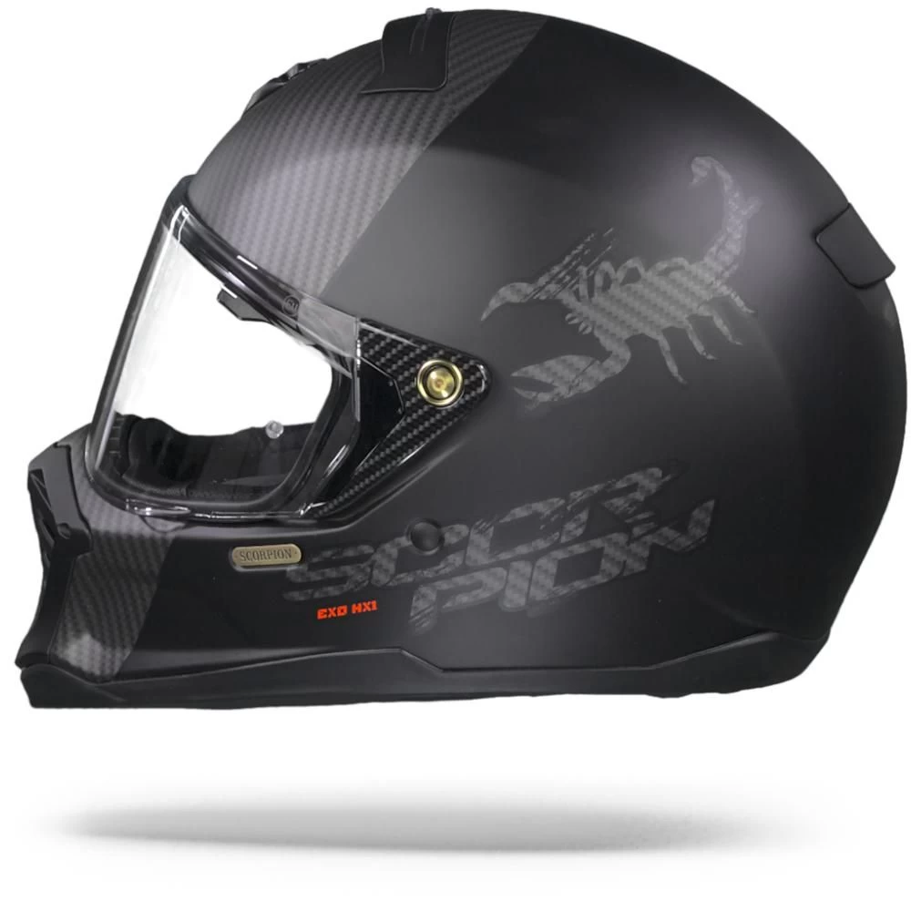 Scorpion EXO-HX1 Hostium Mat Zwart Zilver Integraalhelm 4 Scorpion EXO-HX1 Hostium Mat Zwart Zilver Integraalhelm - Afbeelding 2