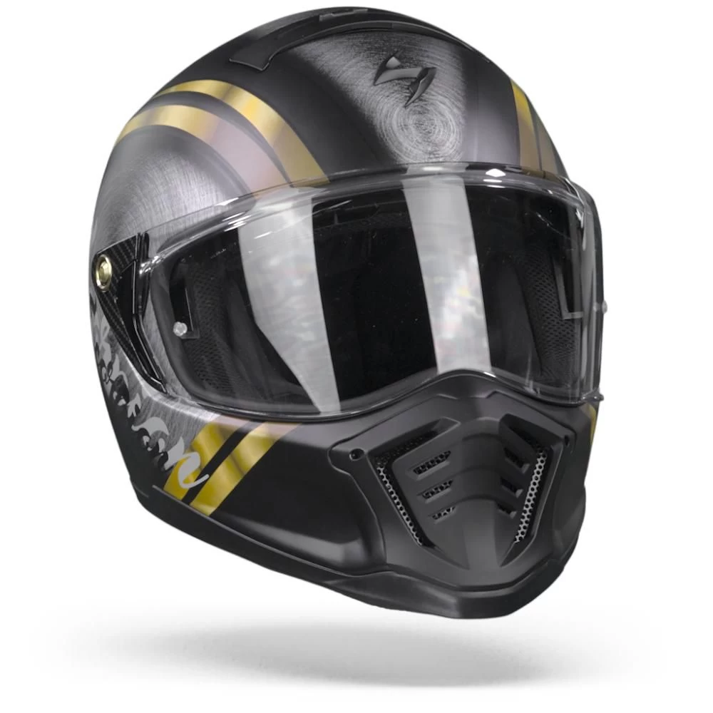 Scorpion EXO-HX1 Ohno Mat Zwart Goud Integraalhelm 7 Scorpion EXO-HX1 Ohno Mat Zwart Goud Integraalhelm - Afbeelding 6