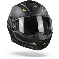 Scorpion EXO-Tech Square Mat Zwart Neon Geel Systeemhelm -Helm Verkoop ScorpionExo TechSquareMattBlackYellow.35