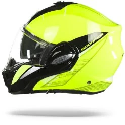 Scorpion EXO-Tech Primus Neon Geel-Zwart Systeemhelm -Helm Verkoop Scorpion EXO tech Primus Neon Yellow Black.11