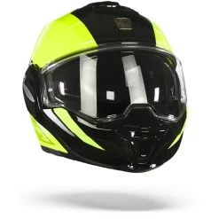 Scorpion EXO-Tech Primus Neon Geel-Zwart Systeemhelm -Helm Verkoop Scorpion EXO tech Primus Neon Yellow Black.35
