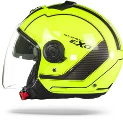 Scorpion EXO-City Scoot Neon Geel Zwart Jethelm -Helm Verkoop Scorpion EXo City Scoot Yellow Black Jet Helmet.11