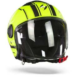 Scorpion EXO-City Scoot Neon Geel Zwart Jethelm -Helm Verkoop Scorpion EXo City Scoot Yellow Black Jet Helmet.35