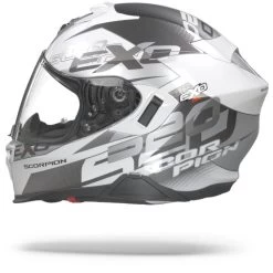 Scorpion EXO-520 Air Cover Wit Zilver Integraalhelm -Helm Verkoop Scorpionexo 520aircoverwhitesilver.11