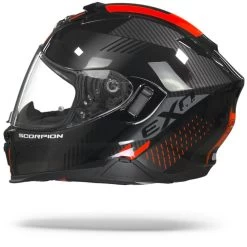 Scorpion EXO-520 Air Laten Zwart Rood Integraalhelm