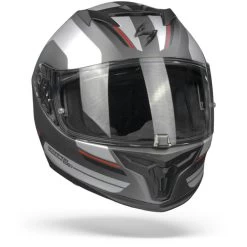 Scorpion EXO-520 Air Lemans Mat Zilver Rood Integraalhelm