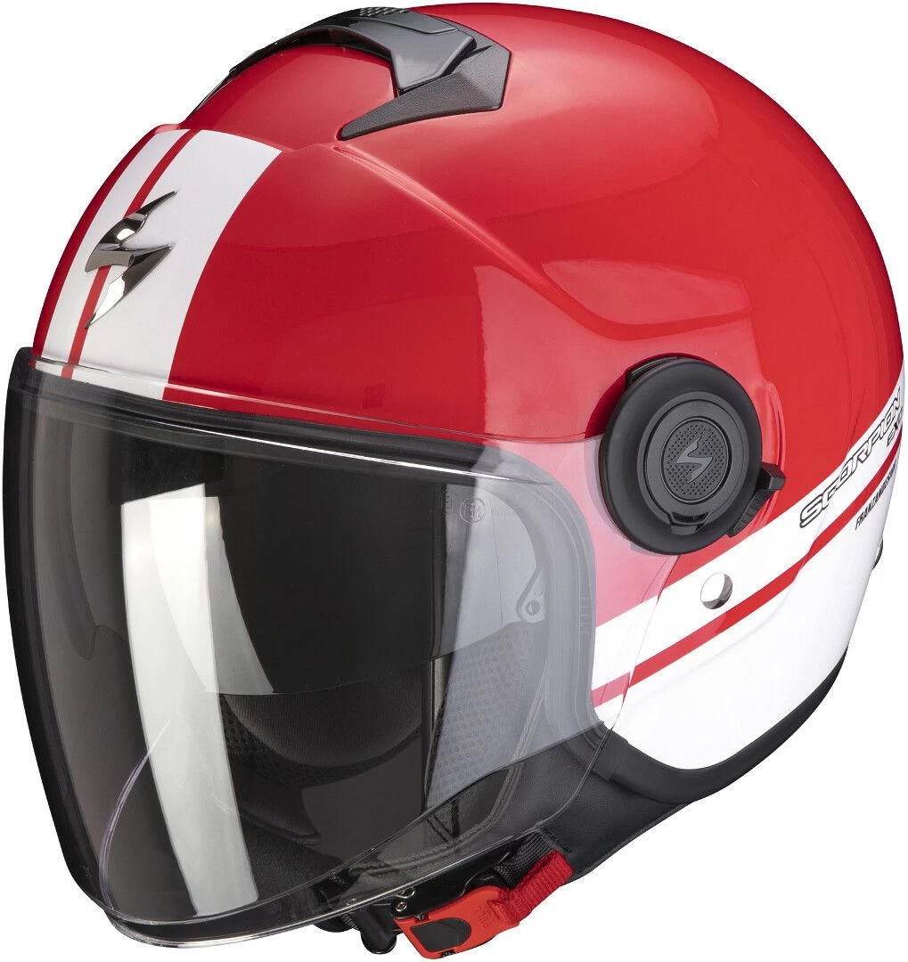 Scorpion EXO-City Strada Rood Wit Wit Jethelm 3 Scorpion EXO-City Strada Rood Wit Wit Jethelm