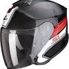 Scorpion EXO-S1 Cross-Ville Zwart Rood Jethelm -Helm Verkoop a scorpionexos1 crossville blared getstung