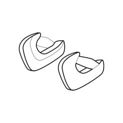 Scorpion Exo-R1 Air Carbon Zwart Wangkussens