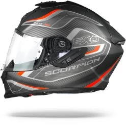 Scorpion EXO-1400 Air Attune Mat Zwart Rood Integraalhelm -Helm Verkoop exo 1400 air attune 2nr matte.10 1