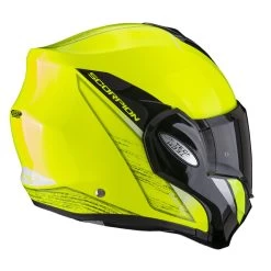 Scorpion Exo-Tech Evo Primus Neon Geel-Zwart Systeemhelm -Helm Verkoop product foto 4 15