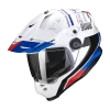 Scorpion ADF-9000 AIR DESERT White-Blue-Red -Helm Verkoop scorpion adf 9000 air desert white blue red full face helmet integralhelm casque integral kask casco integral 1 2