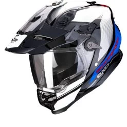 Scorpion Adf-9000 Air Trail Zwart-Blauw-Wit Adventure Helm