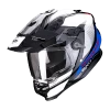 Scorpion ADF-9000 AIR TRAIL B/Blue-White -Helm Verkoop scorpion adf 9000 air trail black blue white full face helmet integralhelm casque integral kask casco integral 1 2