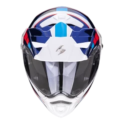 Scorpion ADX-2 Camino Pearl Wit-Blauw-Rood Adventure Helm
