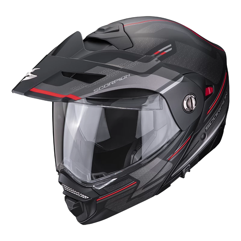 Scorpion ADX-2 Carrera Mat Zwart-Rood Adventure Helm 4 Scorpion ADX-2 Carrera Mat Zwart-Rood Adventure Helm - Afbeelding 2