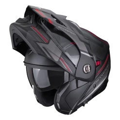 Scorpion ADX-2 Carrera Mat Zwart-Rood Adventure Helm