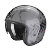 Scorpion Belfast Evo Nevada Grijs Zwart Jethelm -Helm Verkoop scorpion belfast evo nevada grey black