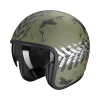 Scorpion Belfast Evo Nevada Mat Groen Zilver Jet Helm -Helm Verkoop scorpion belfast evo nevada matt green silver
