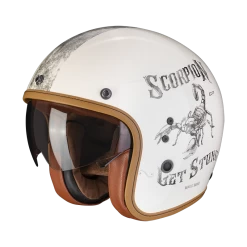 Scorpion Belfast Evo Pique Cream-Zwart Jethelm -Helm Verkoop scorpion belfast evo pique cream black