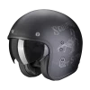 Scorpion Belfast Evo Pique Mat Zwart-Silver Jethelm -Helm Verkoop scorpion belfast evo pique matt black silver